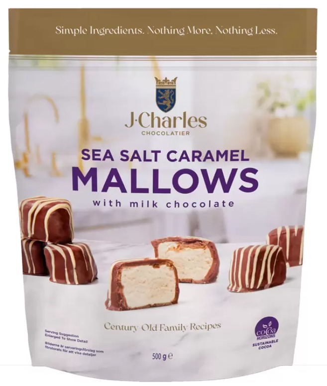 J.Charles Sea Salt Caramel Mallows, 500g